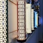 360° lighting omidirectional tubular luminaries with decorative patterned diffusers for architectural and commercial lighting