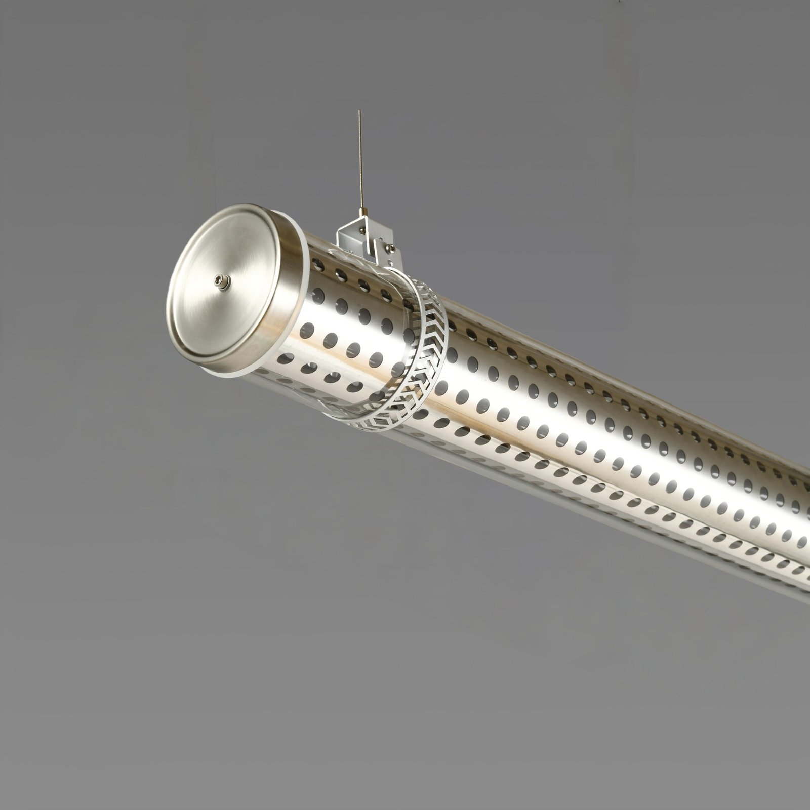 Perfo 360 Architectural Tubular Luminaire Perfo 360 architectural tubular luminaire with perforated stainless steel insert and 360° emission