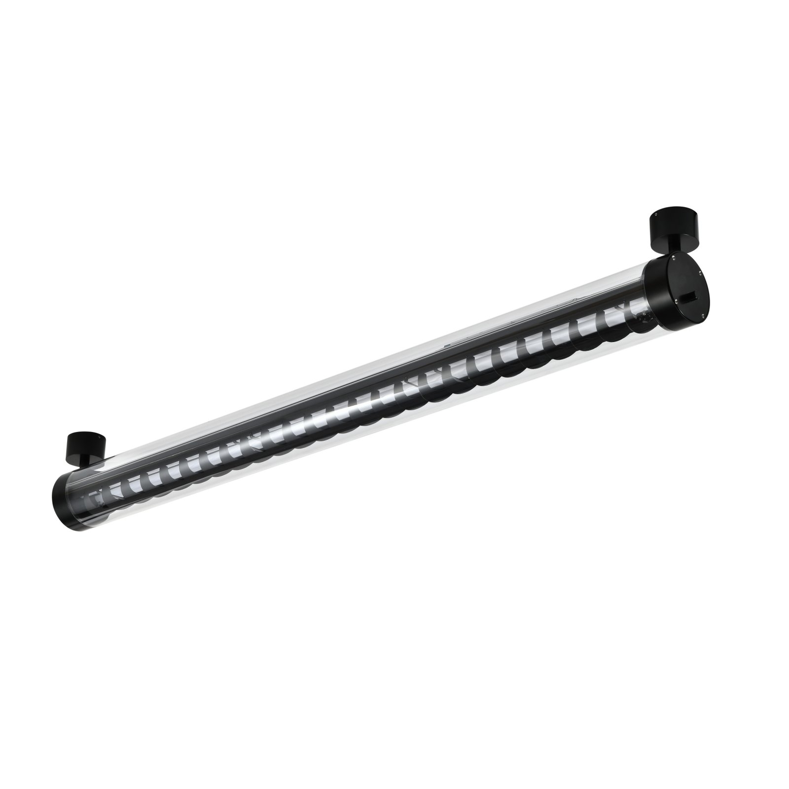 Aero Architectural Tubular Luminaire AREO aluminum louver system with rotary knob for adjustable light direction and glare control