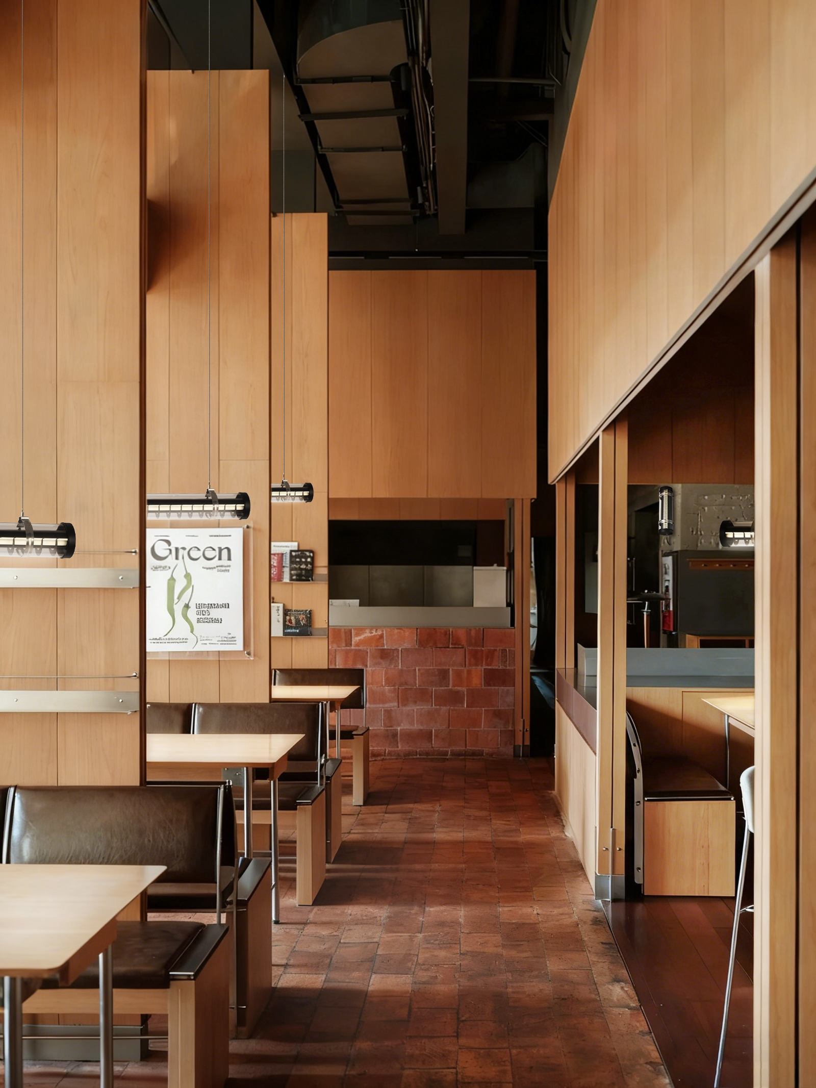 Rosa Architectural Tubular Luminaire Rosa wall-mounted architectural tubular lights installed at a residential entry porch — compact façade lighting for semi-outdoor use (MANI Lighting)