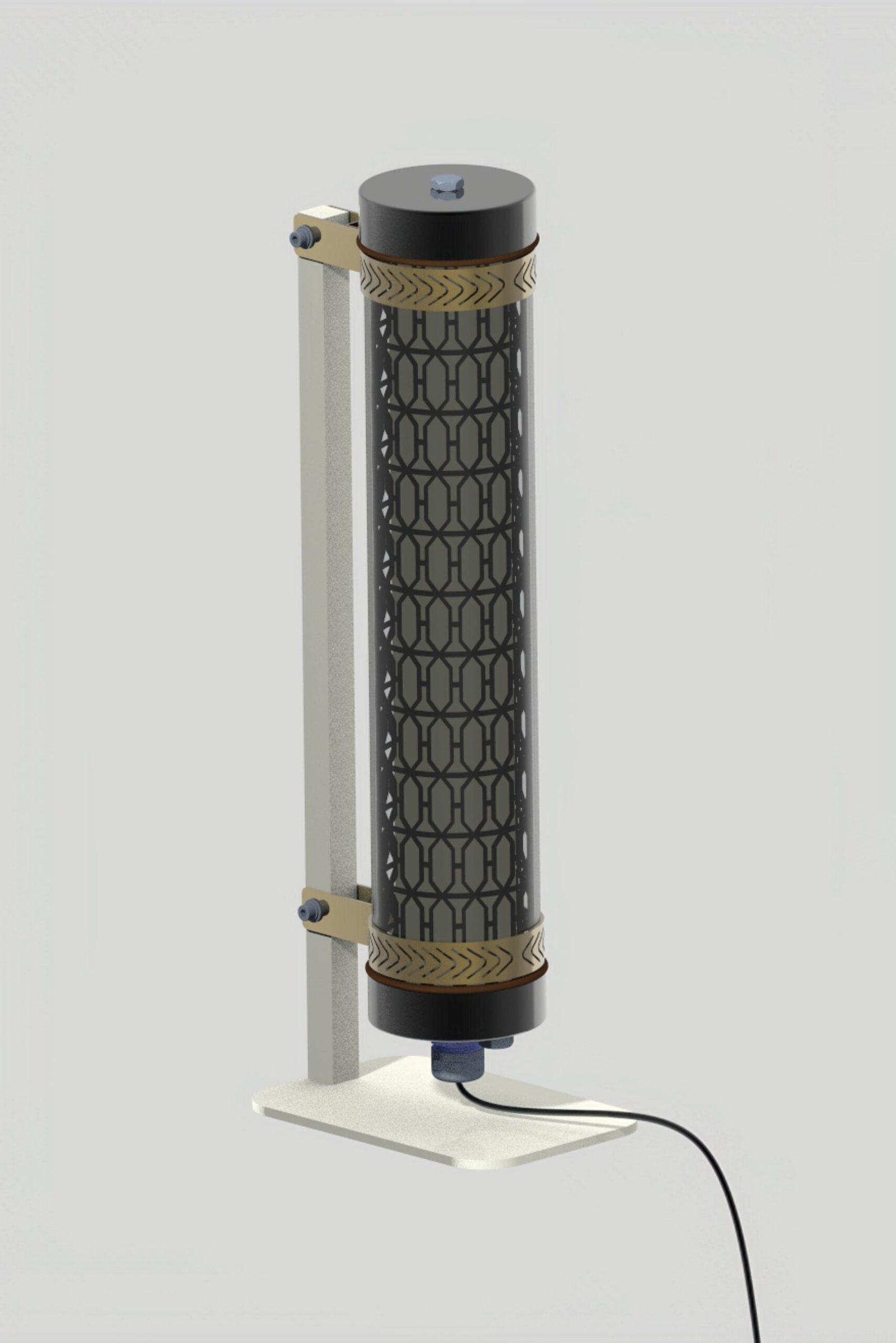 Axis Desk modular desk lamp with interchangeable tubular light and metal support frame