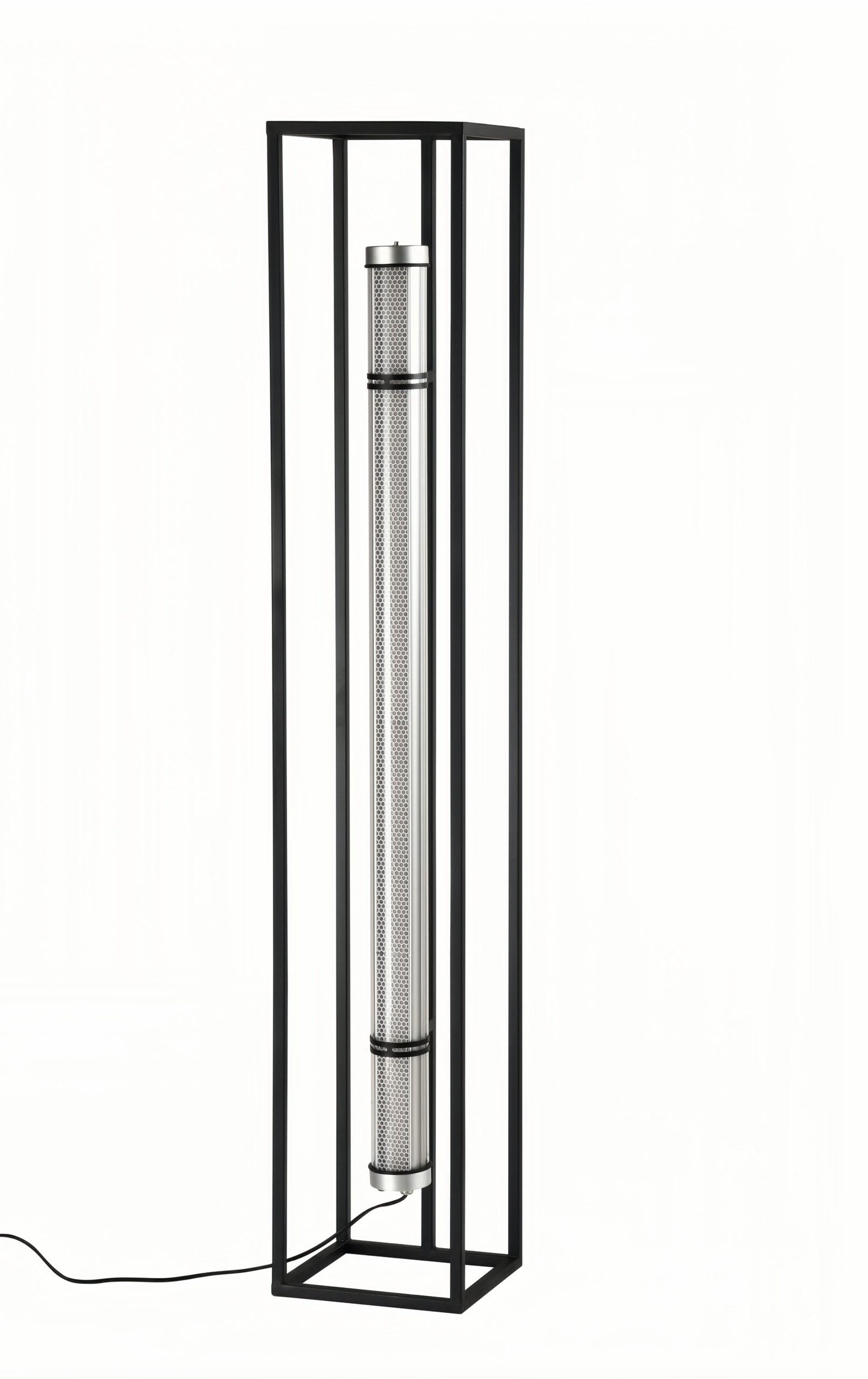 Framea Floor Architectural Tubular Floor Lamp Framea Floor minimalist rectangular frame floor lamp with tubular lighting element