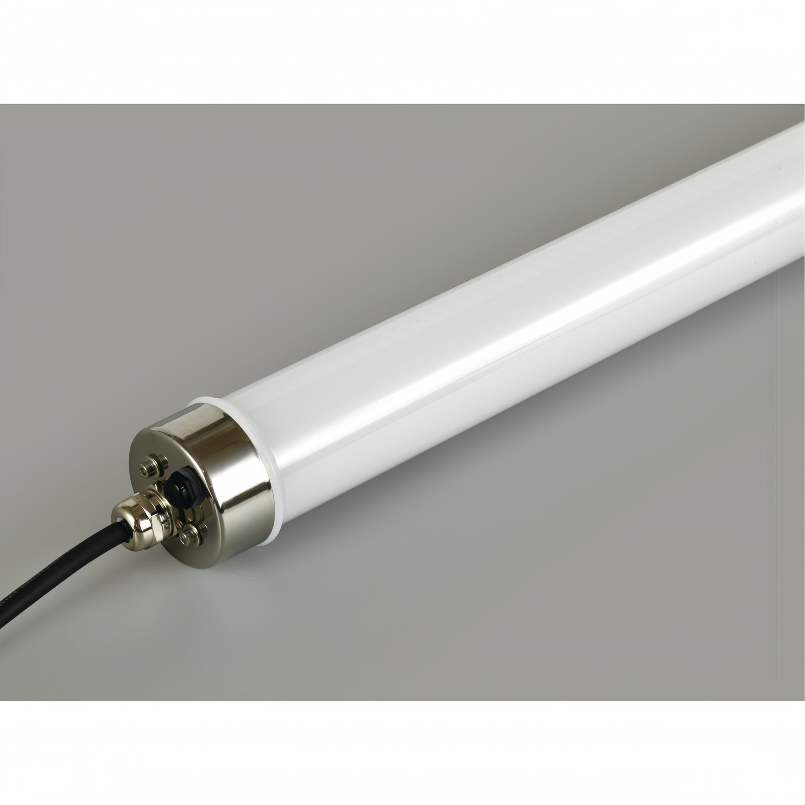 High strength protection industrial tubular tri-proof LED light with IK10, IP67, UV resistance and 960°C glow-wire resistance