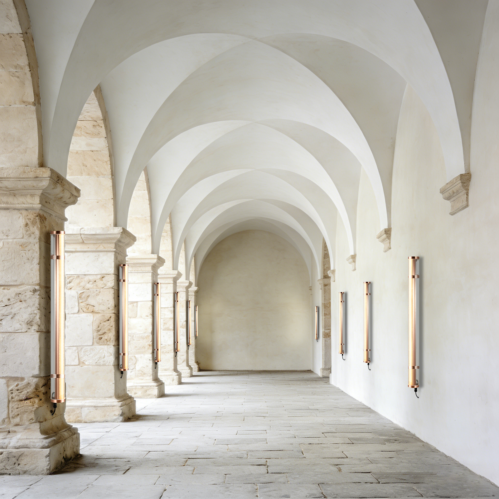 Titan Architectural Tubular Luminaire MANI Architecture tubular light IP67 IK10 for commercial and architectural applications