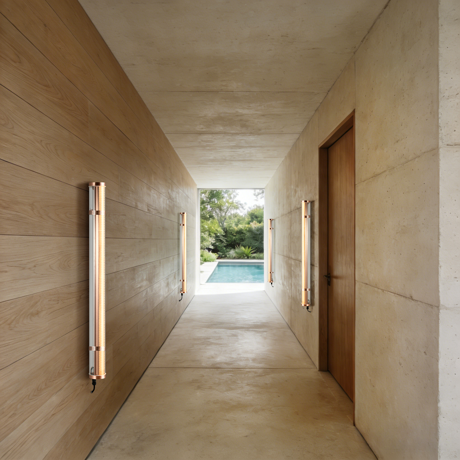 Titan Architectural Tubular Luminaire MANI Architecture tubular light IP67 IK10 for commercial and architectural applications