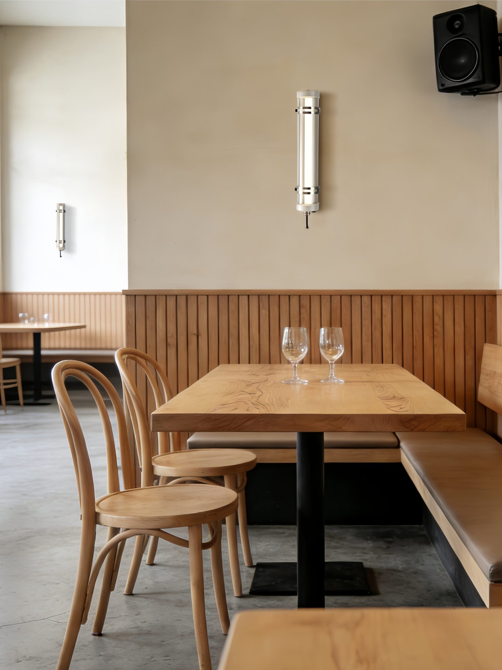 Opaline Spectrum Architectural Tubular Luminaire Opaline Spectrum IP67 IK10 opaline tubular wall light in bathroom vanity area, low-glare diffused illumination