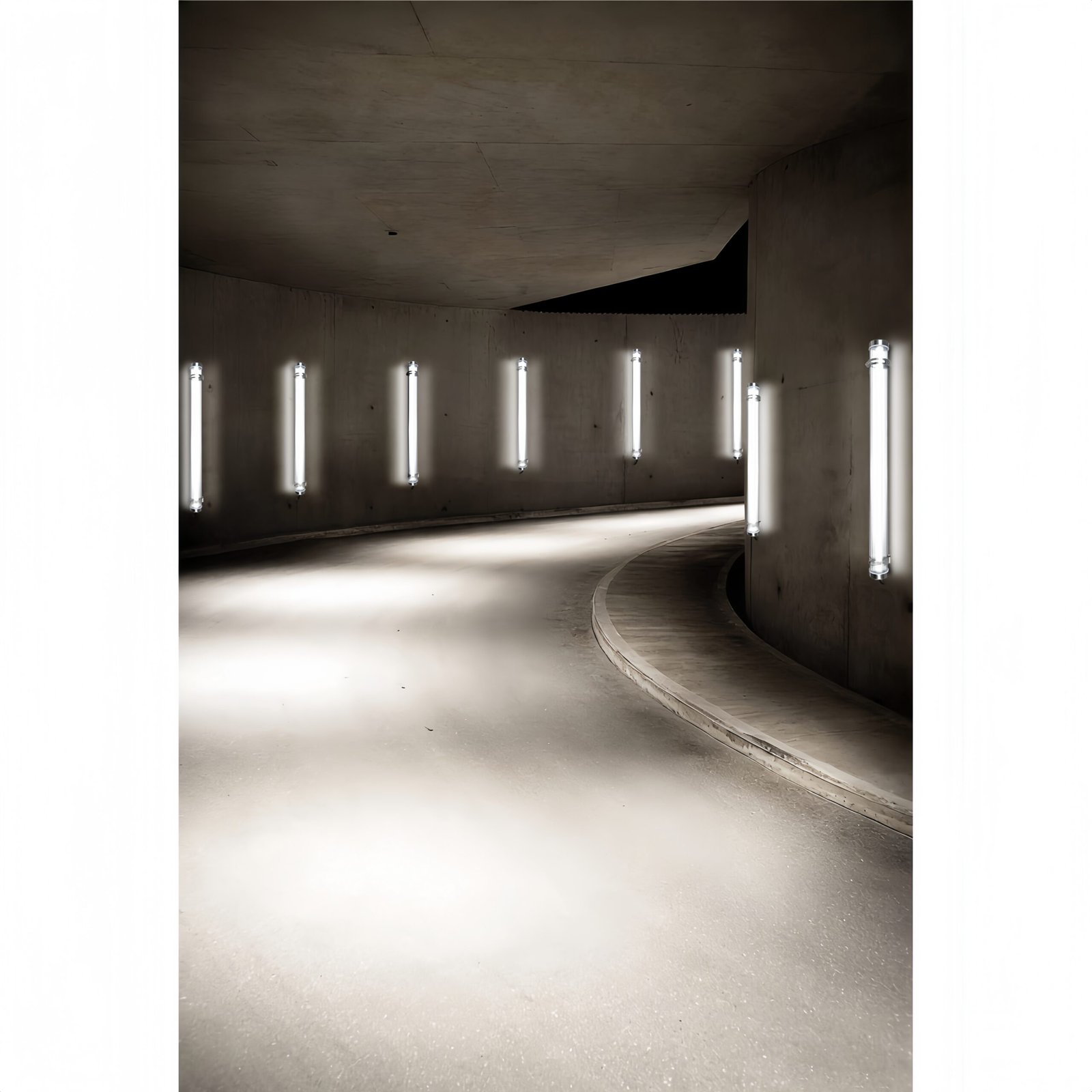 Wall-mounted and suspended installation tubular luminaires installed on a residential building façade, demonstrating clean, project-ready outdoor lighting application