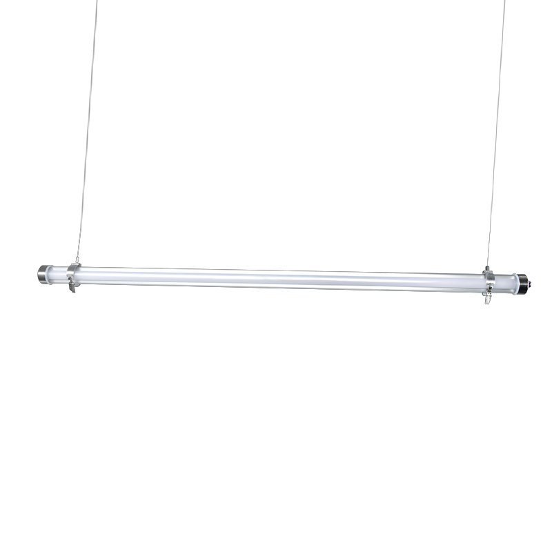 High strength protection industrial tubular tri-proof LED light with IK10, IP67, UV resistance and 960°C glow-wire resistance