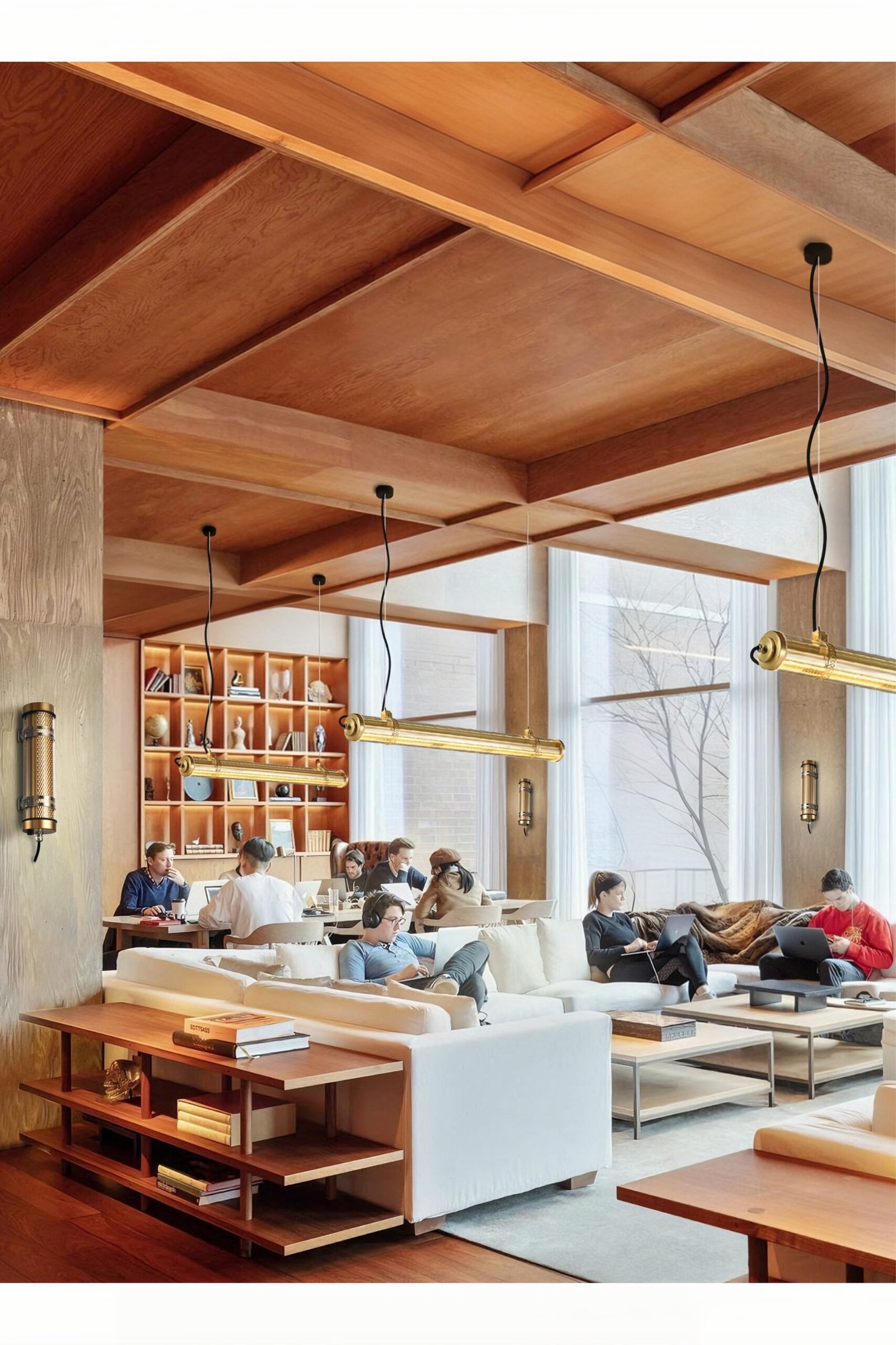 Arno Architectural Tubular Luminaire Arno IP67 IK10 architectural tubular wall lights installed on an outdoor building façade for long-term weather-resistant lighting