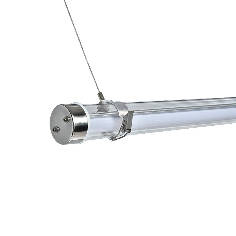 High strength protection industrial tubular tri-proof LED light with IK10, IP67, UV resistance and 960°C glow-wire resistance