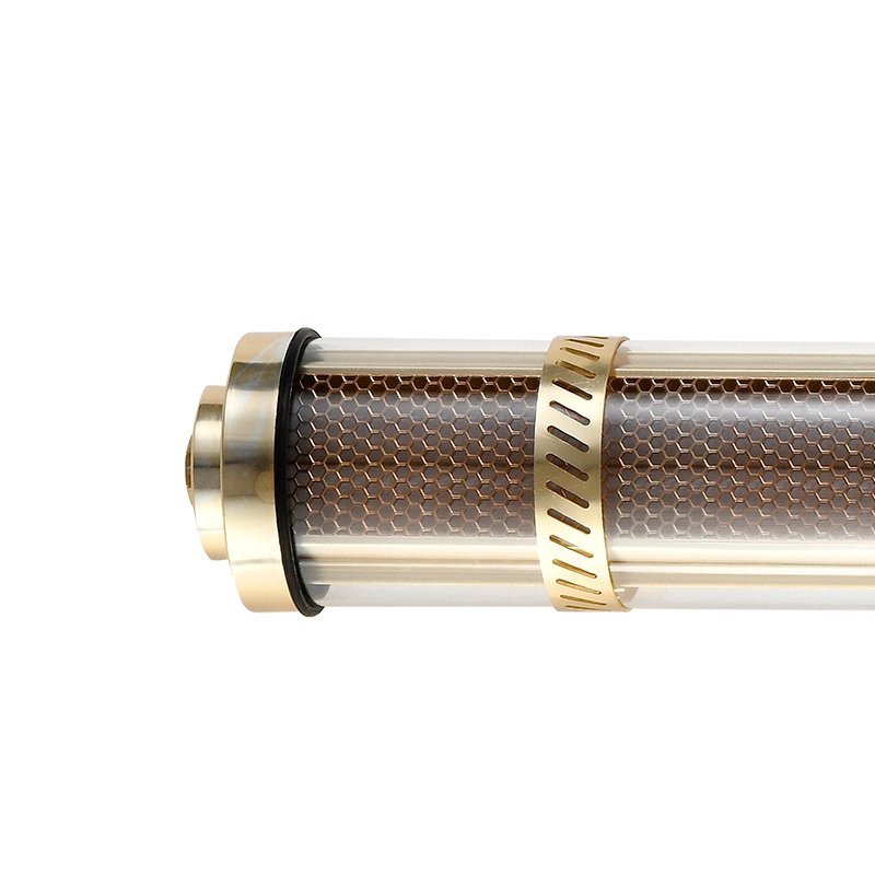 Verona tubular luminaire featuring honeycomb grille for controlled light distribution and glare reduction