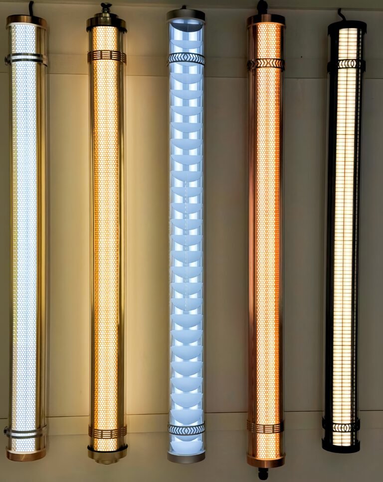 MANI design tubular luminaries single side illumination and double side illumination