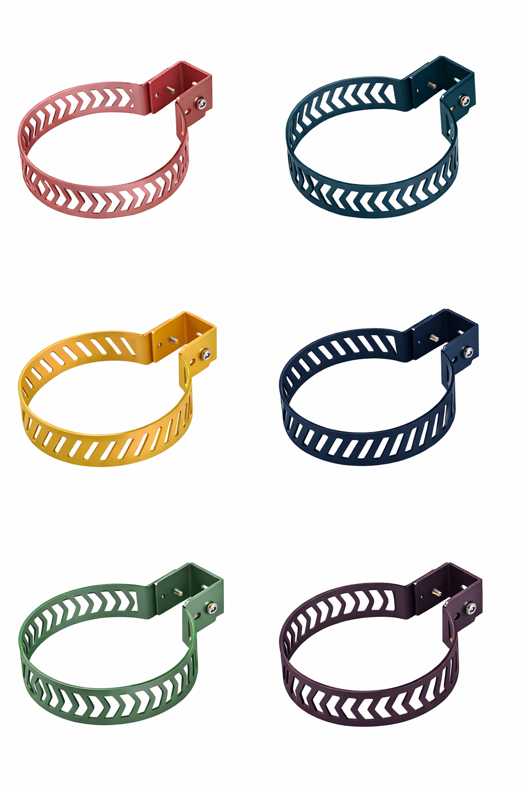 Matisse Architectural Tubular Luminaire different styles and colors mounting brackets