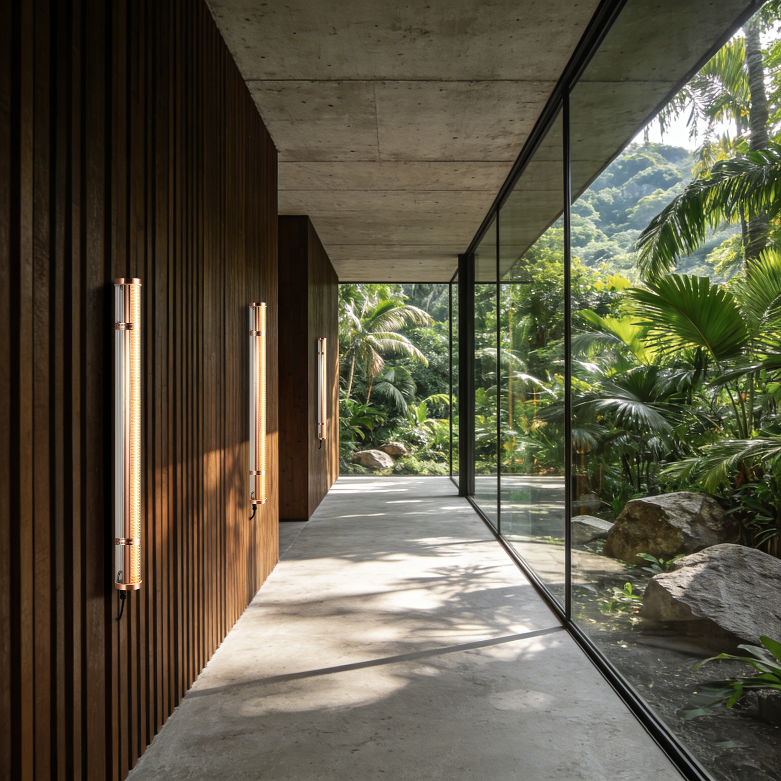 Titan Architectural Tubular Luminaire MANI Architecture tubular light IP67 IK10 for commercial and architectural applications