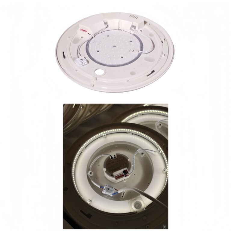 MC-802 LED bulkhead light showing direct emission and side emission lighting structures