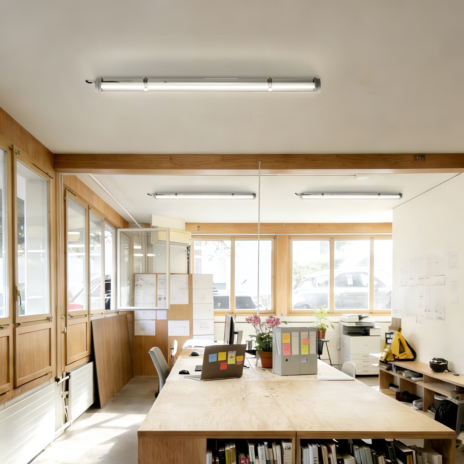 Forge Commercial LED Tri Proof Tubular MANI Forge supports wall, ceiling, and suspended mounting, allowing flexible integration across a wide range of commercial and public building layouts.