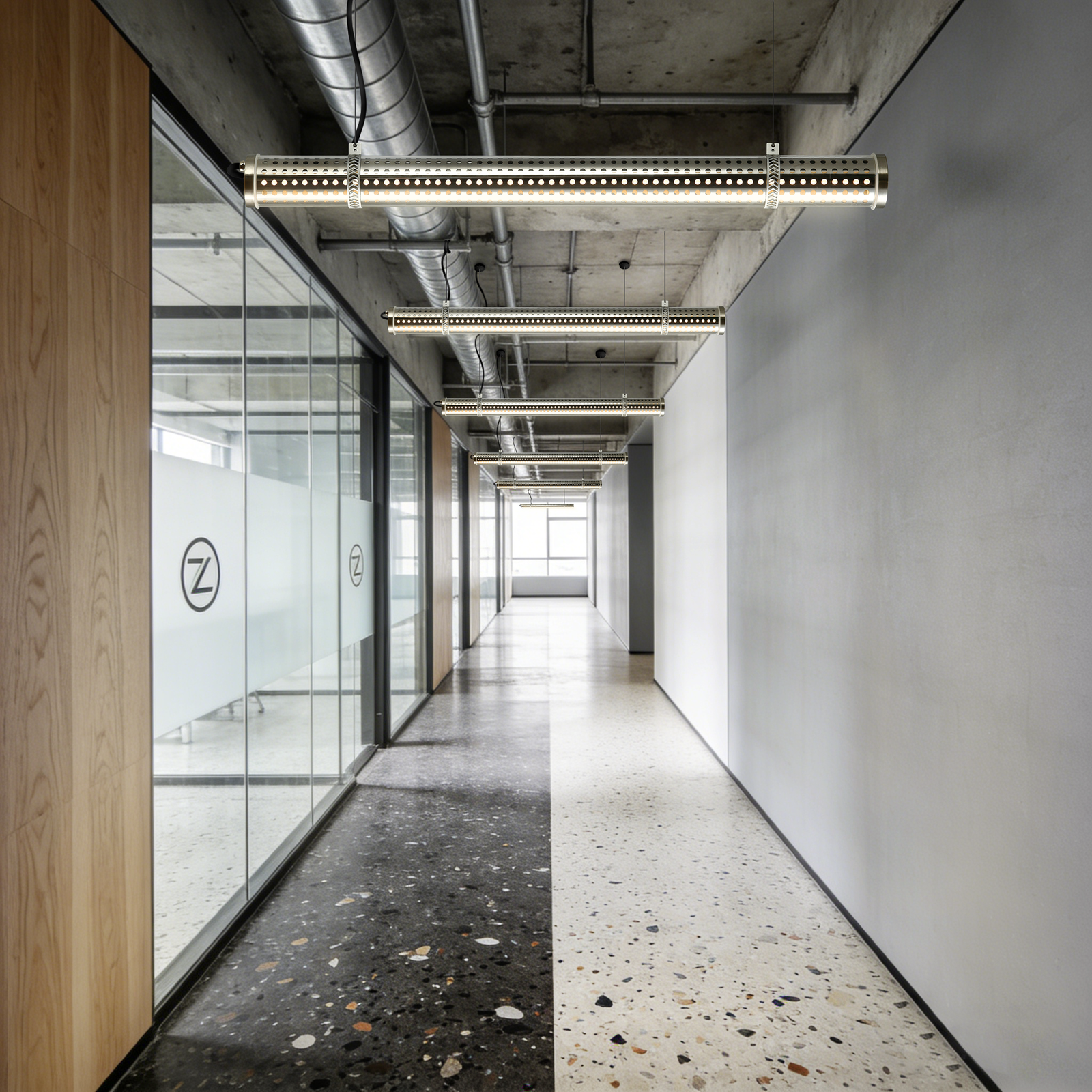 Perfo 360 Architectural Tubular Luminaire MANI flexible installation IP67 Ik10