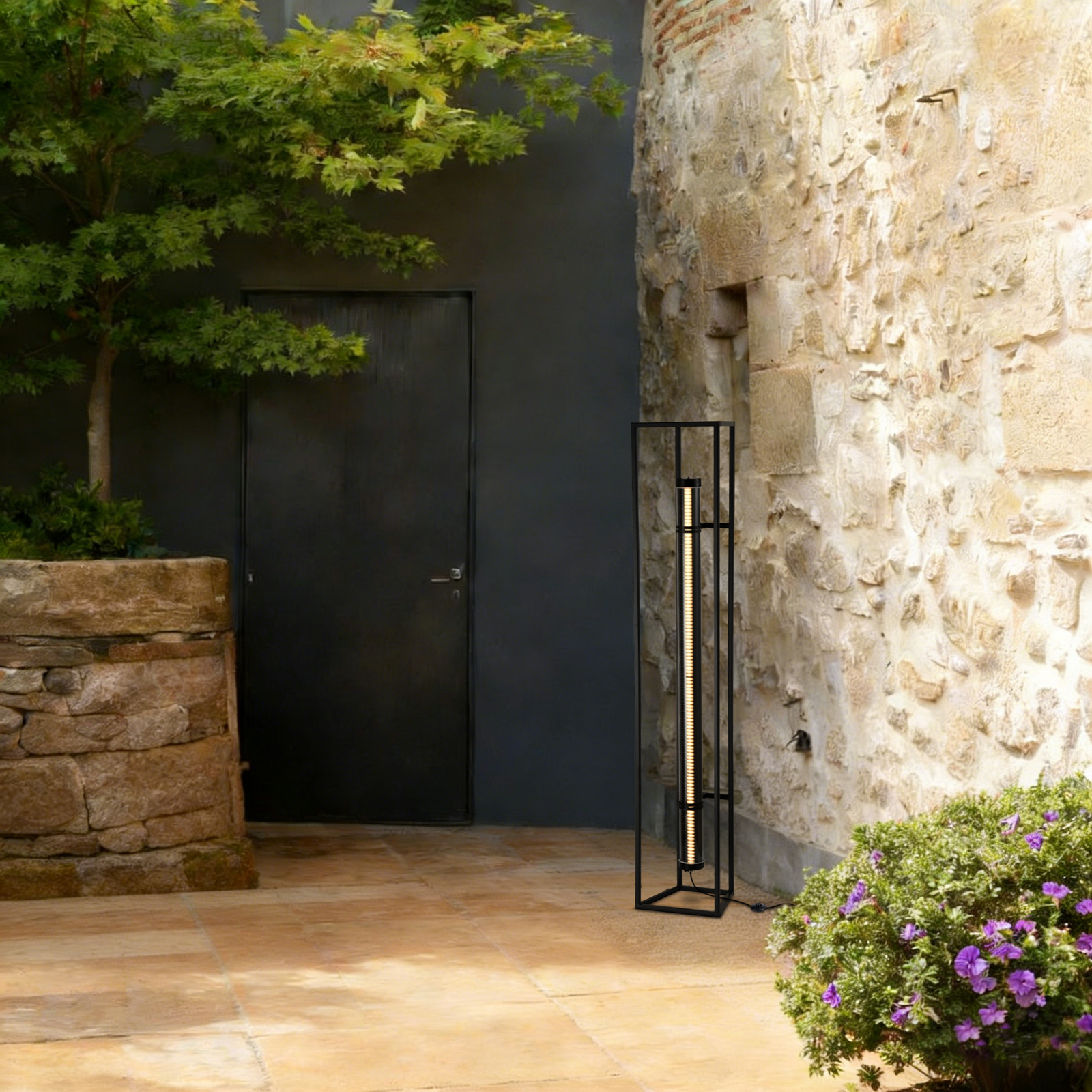 Frame Tower Architectural Tubular Floor Lamp 296