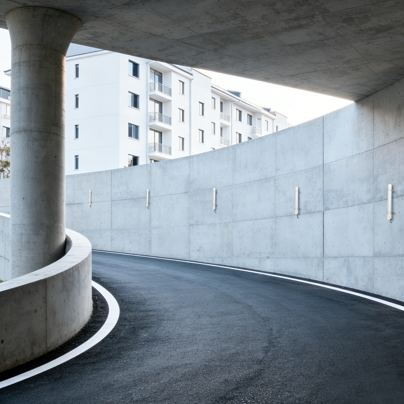 Opal Commercial LED Tri Proof Tubular MANI IP65 IK10 Tri-Proof Tubular with PIR sensor use in car park