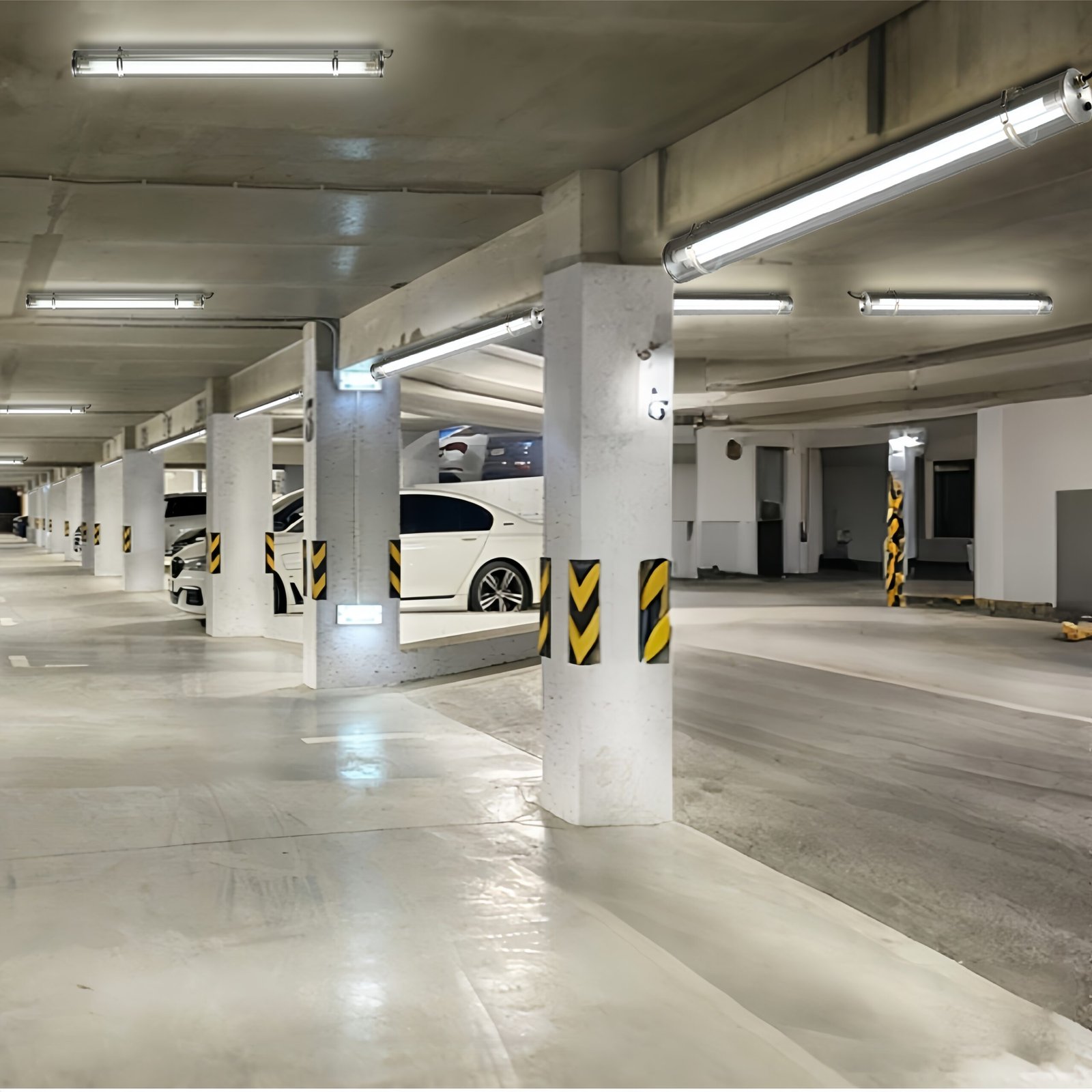 Swap Commercial LED Tri Proof T8 Tubular MANI Commercial tubular luminaire featuring an internal replaceable T8 LED tube, suitable for suspension or surface mounting