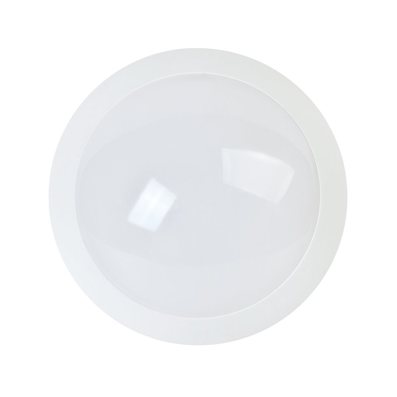 MC-804 Ceiling Light MANI MC-804 LED bulkhead light with die-cast aluminum base and polycarbonate diffuser rated IP54 and IK10