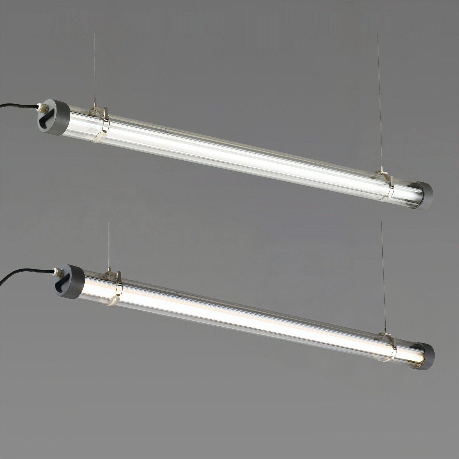 MANI IP65 IK10 tubular LED luminaire with redesigned end caps, impact-resistant polycarbonate housing