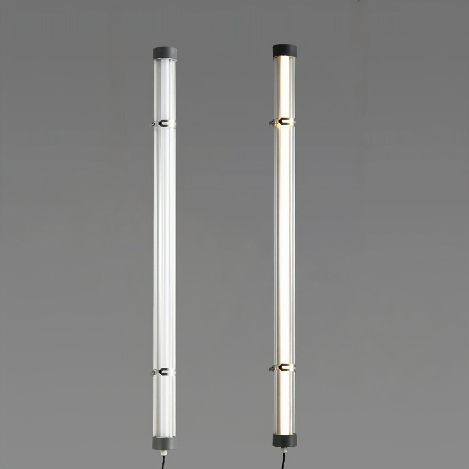 MANI IP65 IK10 tubular LED luminaire with redesigned end caps, impact-resistant polycarbonate housing
