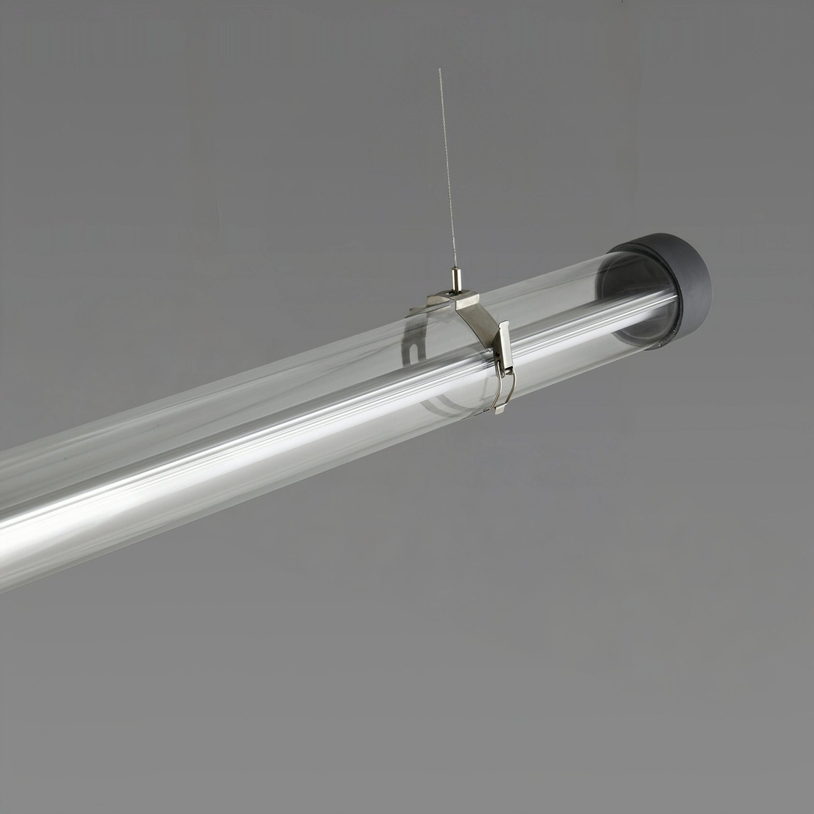 MANI IP65 IK10 tubular LED luminaire with redesigned end caps, impact-resistant polycarbonate housing