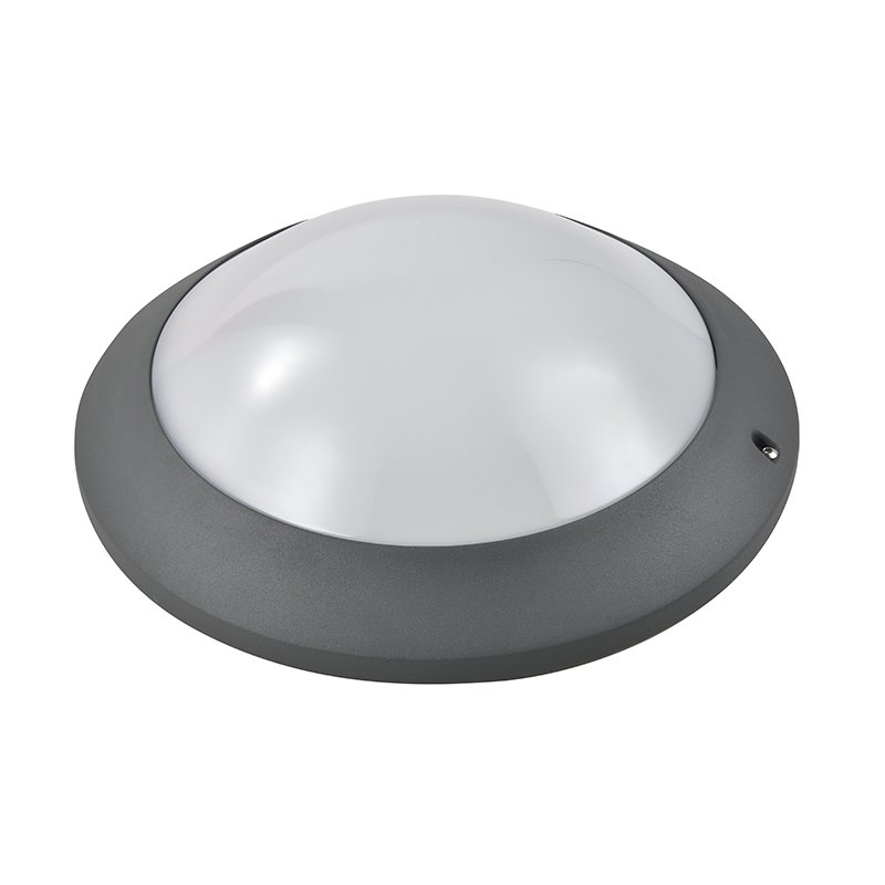 MC-802 Ceiling Light MANI MC-802 round LED bulkhead ceiling light in graphite finish with opal diffuser