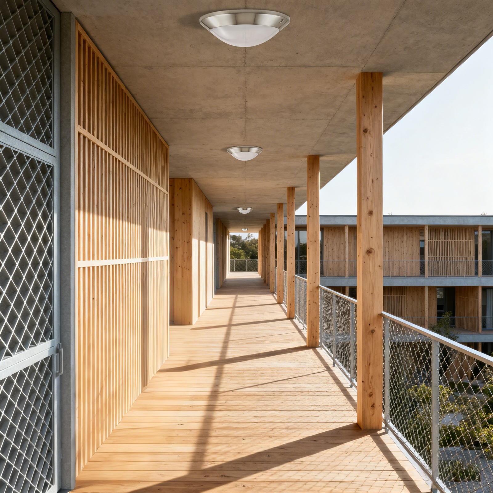 MC-802 Ceiling Light IP65 IK10 LED Ceiling Light in corridor