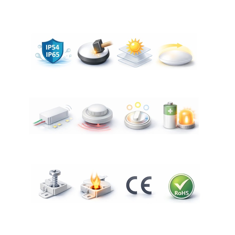 key feature of mani ceiling lights